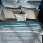 Classical Impression Folkloric 100% Cotton 8pcs Duvet Cover Set Blue