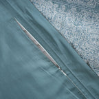 Classical Impression Folkloric 100% Cotton 8pcs Duvet Cover Set Blue