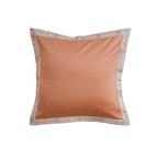 Classical Impression Folkloric 100% Cotton Pillow Case Euro Set Rust