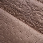 Classical Impression Swirling Quilt/Quilted Bed Cover Brown