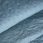 Classical Impression Swirling Quilt/Quilted Bed Cover Blue