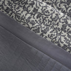 Classical Impression Ornamental 100% Cotton 8pcs Quilt/Qulited Bed Cover Set Grey