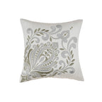 Classical Impression Bloom 100% Cotton Cushion Cover Green