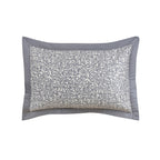 Classical Impression Ornamental Fabric-100% Cotton, Filling-100% Polyester Pillow Sham Set Grey