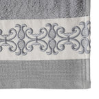 Elegance Embroidery Machine 100% Cotton Grey Towel