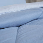 Gravel reversible textured Blue Quilt