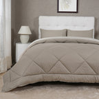 Gravel reversible textured Green Quilt