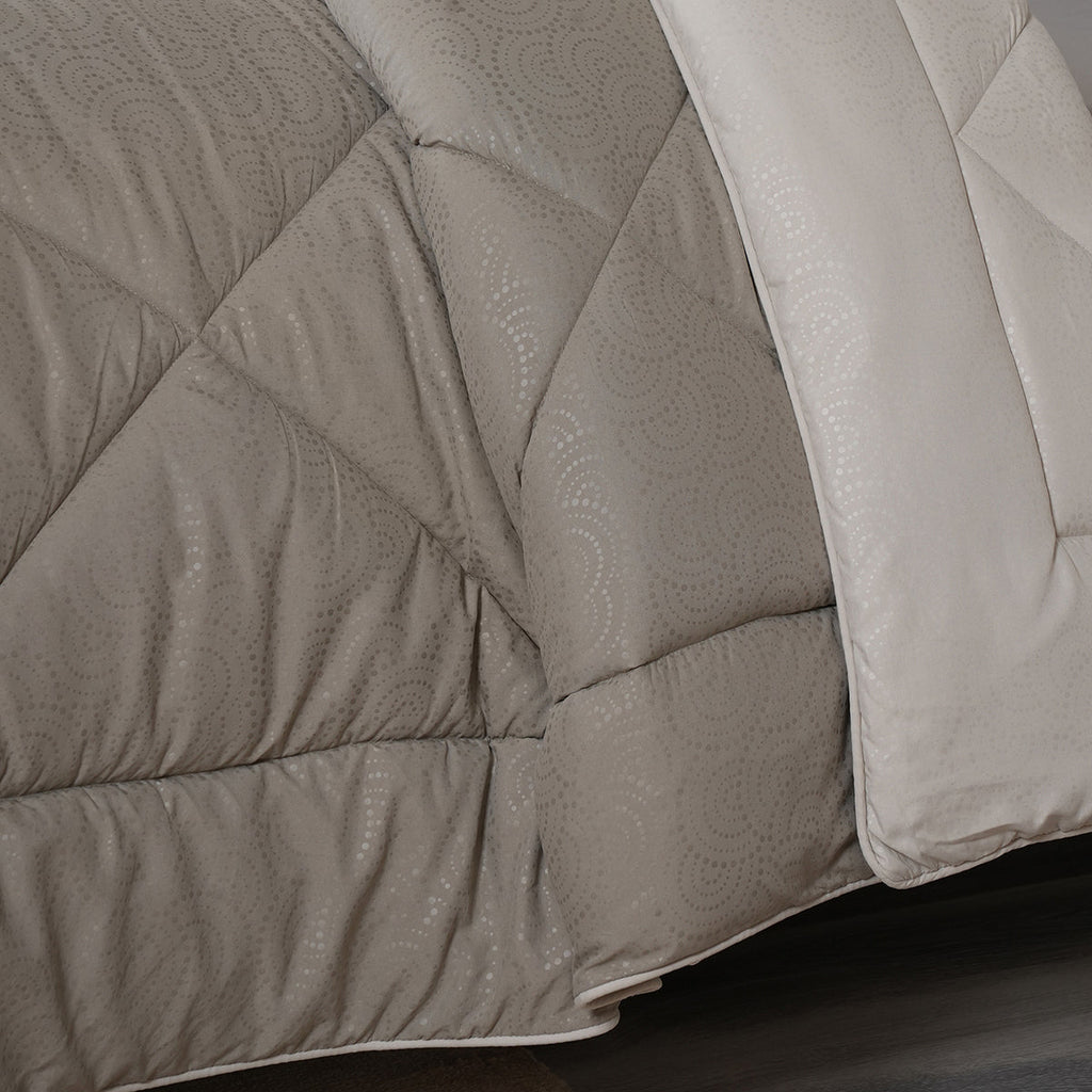 Gravel reversible textured Green Quilt