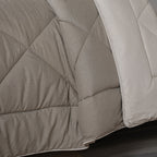 Gravel reversible textured Green Quilt