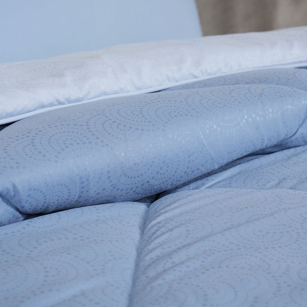 Gravel 250 GSM reversible textured Blue Quilt