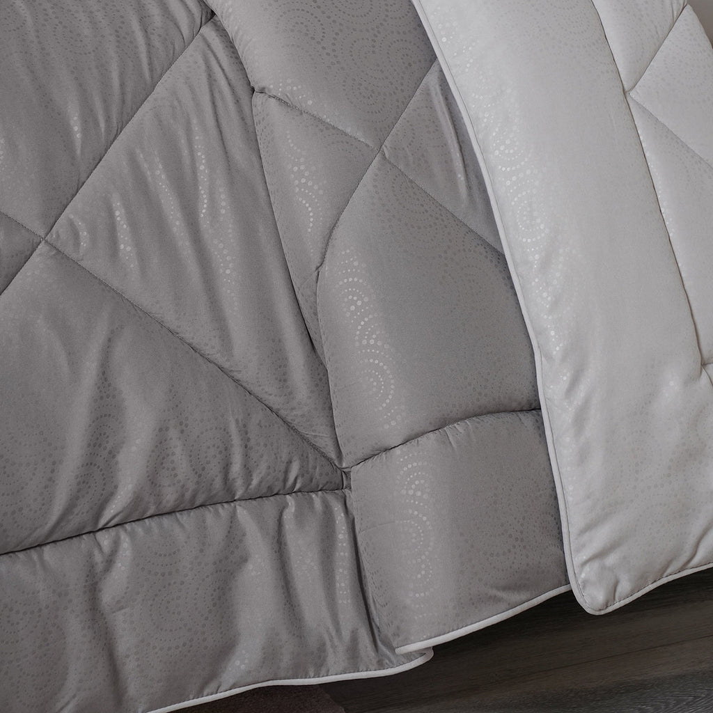 Gravel 250 GSM reversible textured Grey Quilt
