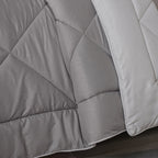 Gravel 250 GSM reversible textured Grey Quilt