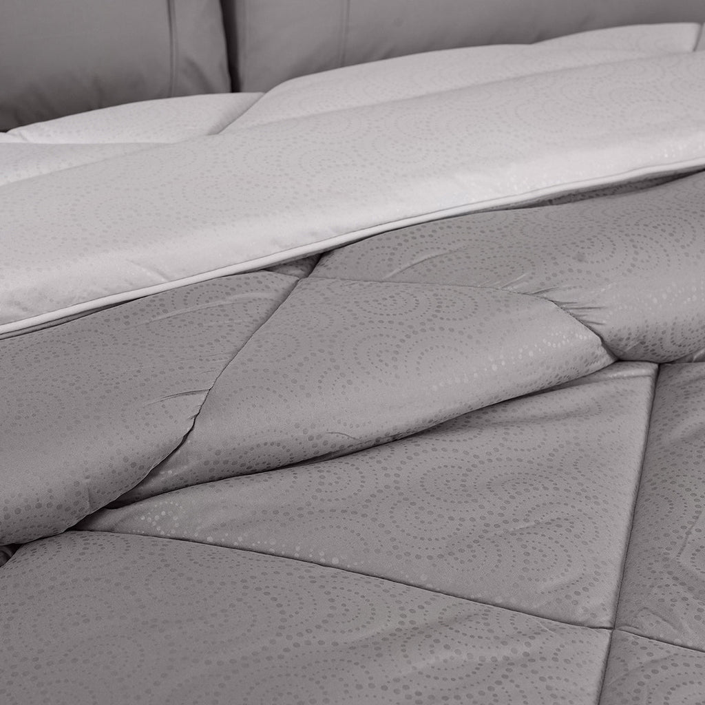 Gravel 250 GSM reversible textured Grey Quilt