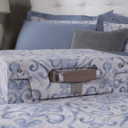 PBS Vintage Chic Dawson 100% Cotton 8 Pcs Duvet Cover Set Blue