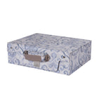 PBS Vintage Chic Dawson 100% Cotton 8 Pcs Duvet Cover Set Blue
