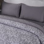PBS Vintage Chic Dawson Quilt/Quilted Bed Cover Grey
