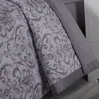 PBS Vintage Chic Dawson 6 Pcs Quilt Set /Quilted Bed Cover Grey