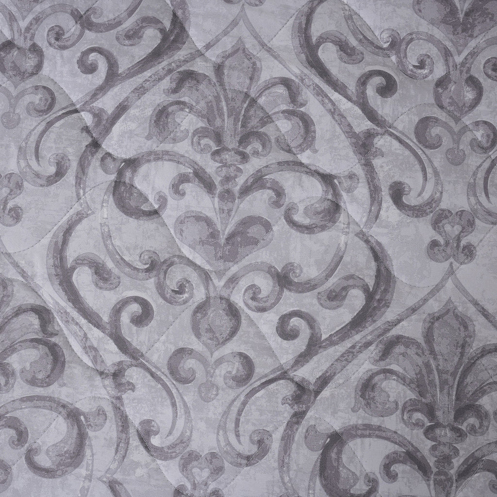 PBS Vintage Chic Dawson 6 Pcs Quilt Set /Quilted Bed Cover Grey