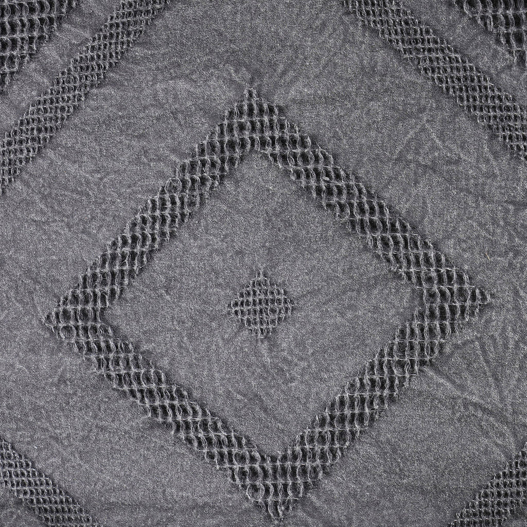Rurban Elegance Argyl 11 pcs Quilt/Quilted Bed Cover Set Grey