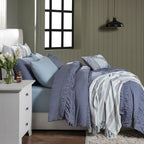 Rurban Elegance Ruching Rhapsody 11 pcs Quilt/Quilted Bed Cover Set Grey