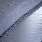 Rurban Elegance Ruching Rhapsody 11 pcs Quilt/Quilted Bed Cover Set Grey