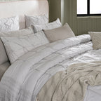 Rurban Elegance Distressed Corners 11 pcs Quilt/Quilted Bed Cover Set Neutral