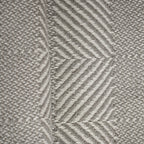 Rurban Elegance Fine Bone 100% Cotton 1PC Throw Grey