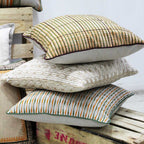Sadyaska Hand Block Printed Cotton Ivory Color (16" X 16")… 1 Pcs Cushion Cover