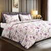 Sansaar by DDdecor Super King Bedsheet with 2 Pillow Covers - Hazel - Spring - Rosewater - Floral Contemporary Pattern - 1 Pc