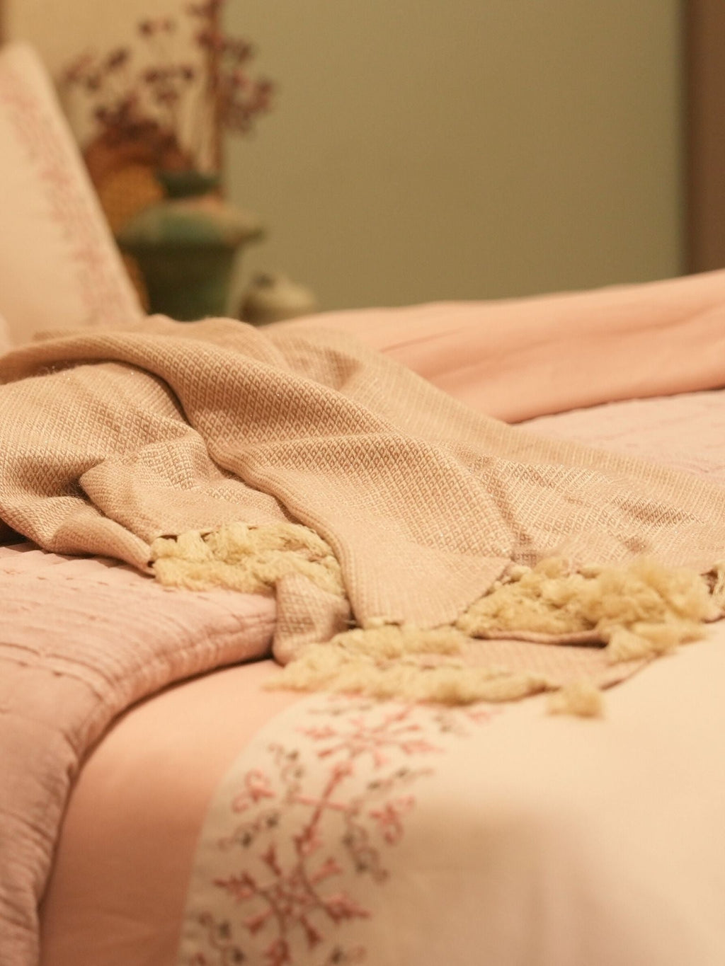 Sadyaska Luna Oasis Rose 12 Pcs Bedding Set
