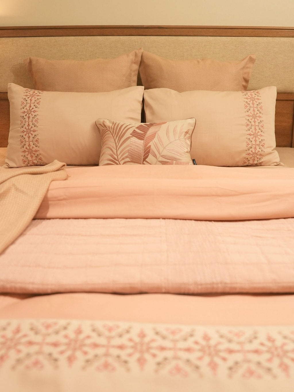 Sadyaska Luna Oasis Rose 12 Pcs Bedding Set