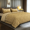 Sansaar by DDdecor Super King Bedsheet with 2 Pillow Covers - Hazel - Baroque - Sand - Ornamental Heritage Pattern - 1 Pc