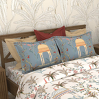 Bombay Dyeing Rani Ka Buag 7821 Heritage Floral 400TC Cotton Satin King Bedsheet Set | 7821 Sisodia Rani Bagh