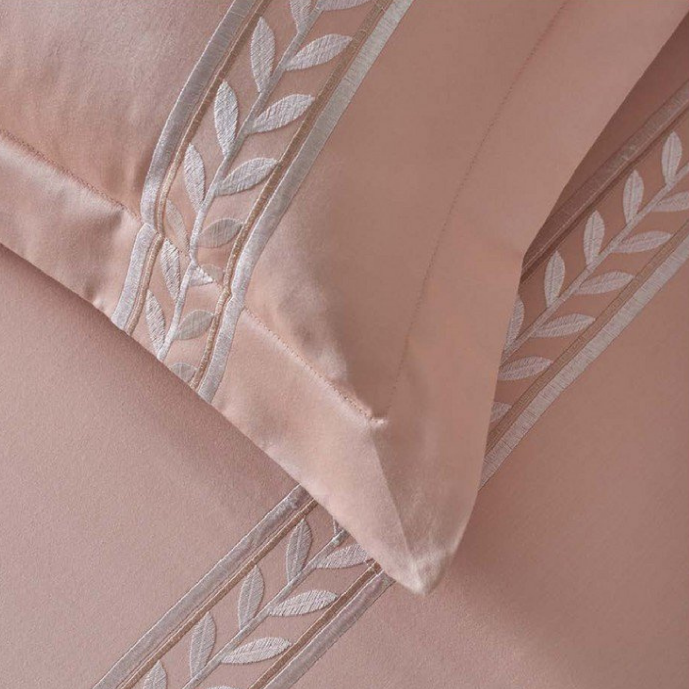 D.Decor Imperial II Ansonia Amberlight Elegant Embroidered 5-Piece Double Bedsheet Set | IP07 Amberlight
