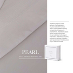 D'Decor Pearl Ivora Lucent White Super Premium 5-Piece Bedsheet Set | 1000 TC Cotton Sateen with Elegant Embroidery | PE01 Lucent White