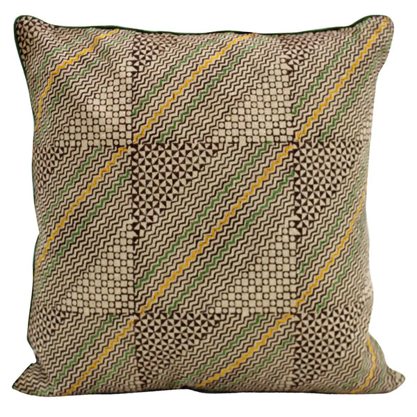 Sadyaska Block Printed and Embroidered Cotton Gold Color (16