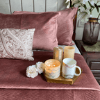 Sadyaska Marvel Blush Velvet 1 Pcs Bedspread