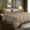 Sansaar by DDdecor Super King Bedsheet with 2 Pillow Covers - Hazel - Brushstroke - Coffee - Abstract Brushstroke Pattern - 1 Pc