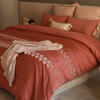 Sadyaska Leaflet Blush Syona 1 Pcs Duvet Cover