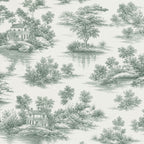 Sansaar by DDdecor Bedsheet with 2 Pillow Covers - English County - Countryside - Mint - Countryside Botanical Print Pattern - 1 Pc