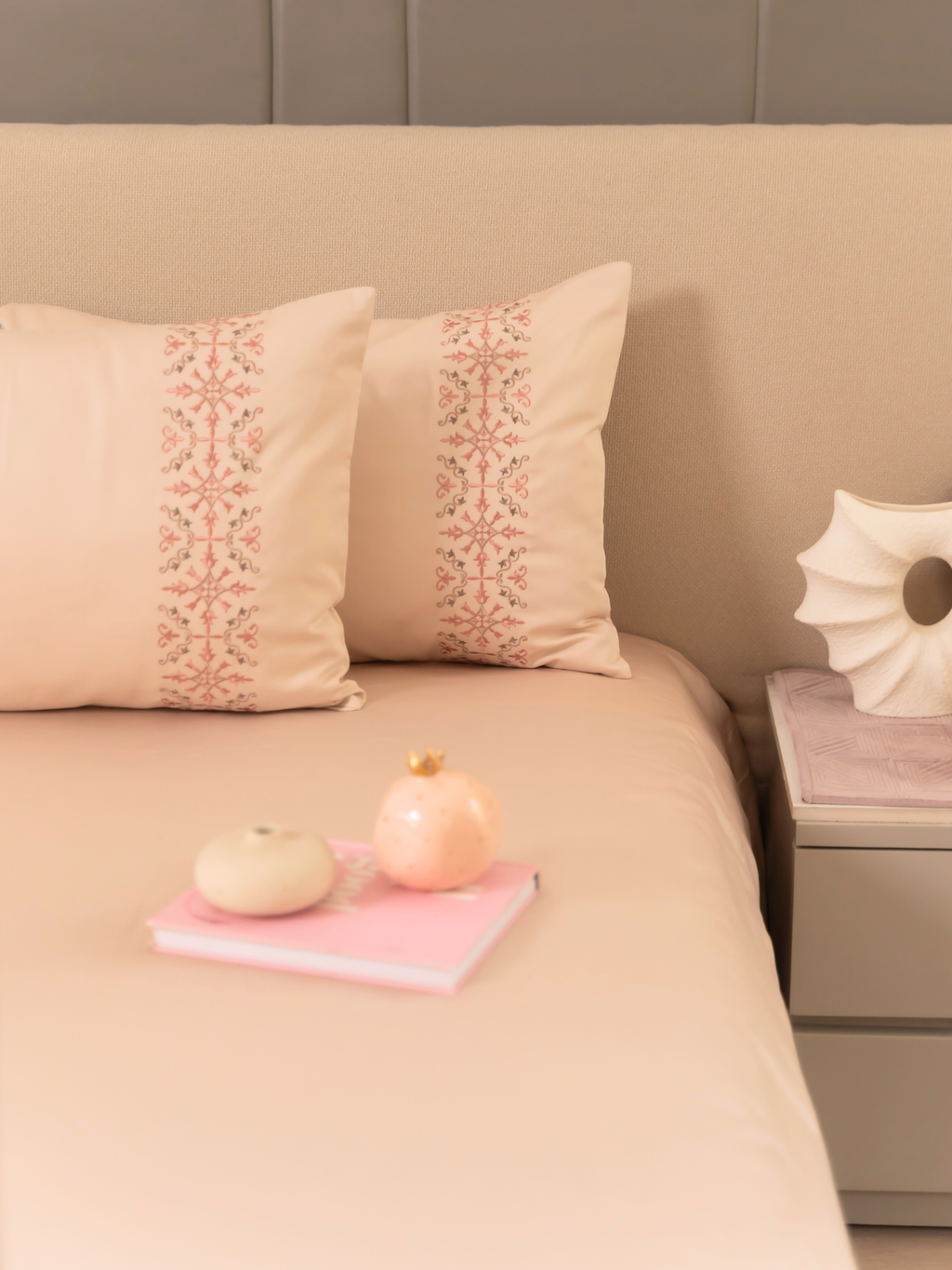 Sadyaska Luna Buff Rose Dreams 1 Pcs Duvet Cover Set