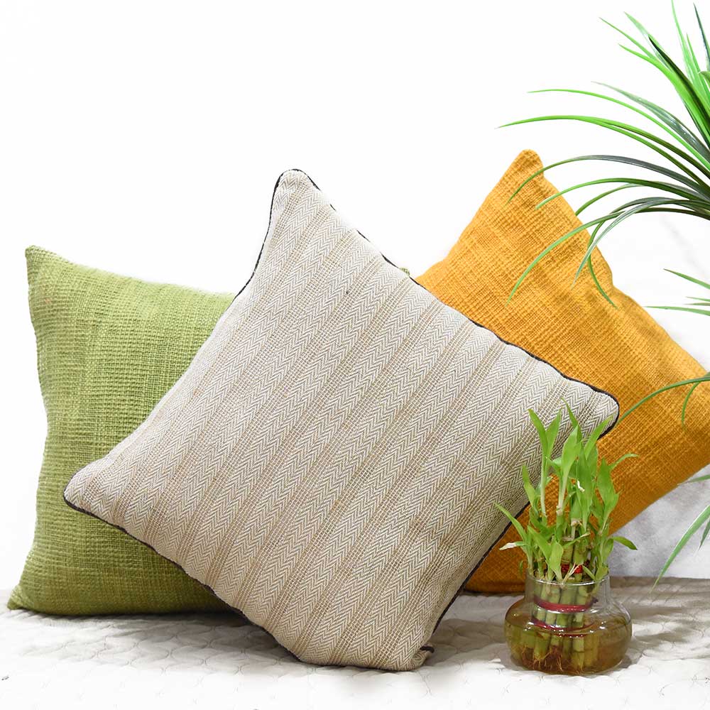 Sadyaska Sidhi Cotton Slub 1 Pcs Cushion Cover
