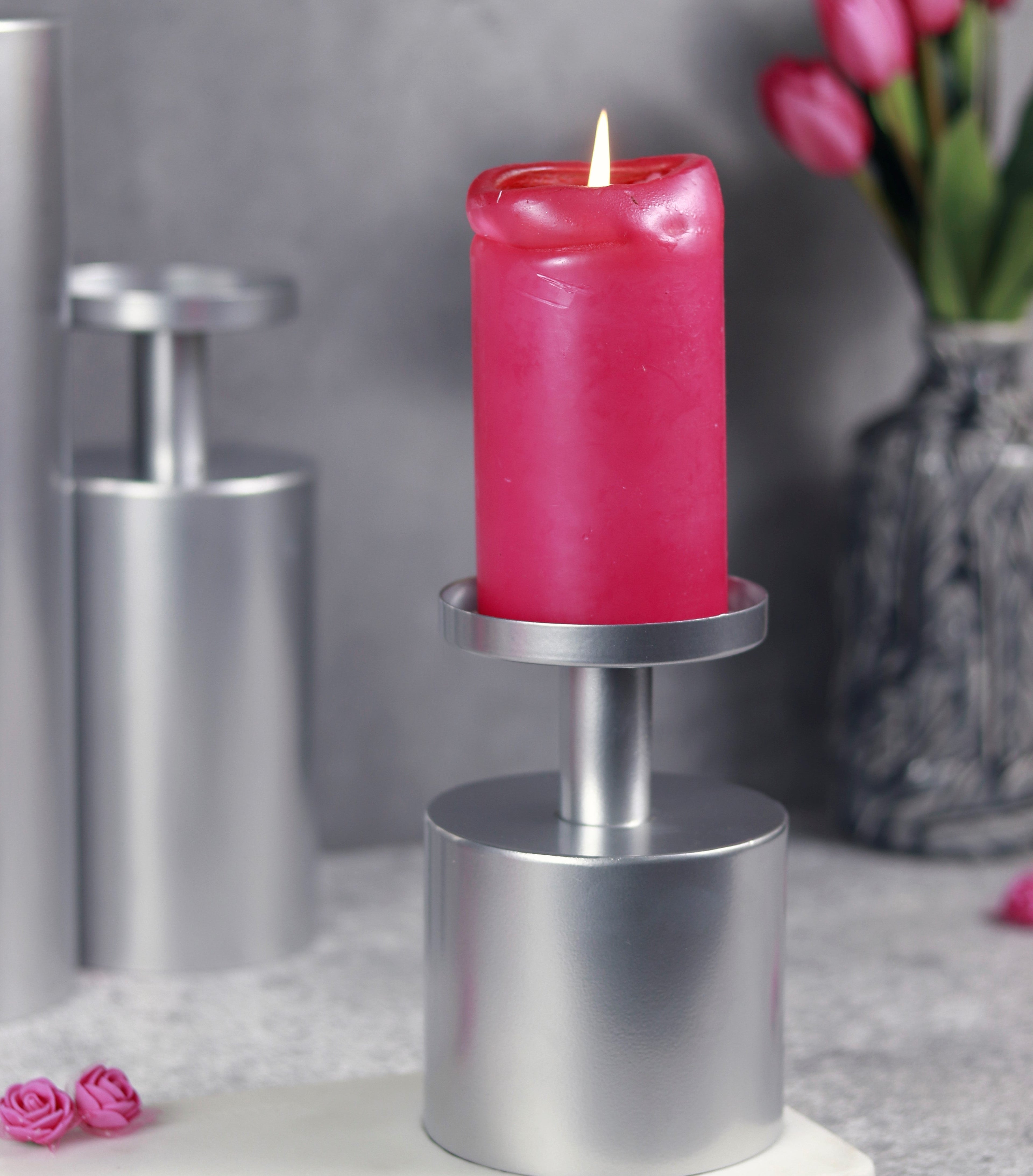 Sadyaska Magnolia t Candle Stand 1 Pcs Mat