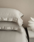 Sadyaska Modern Grey Pleated Bamboo Set 1 Pcs Bedsheet
