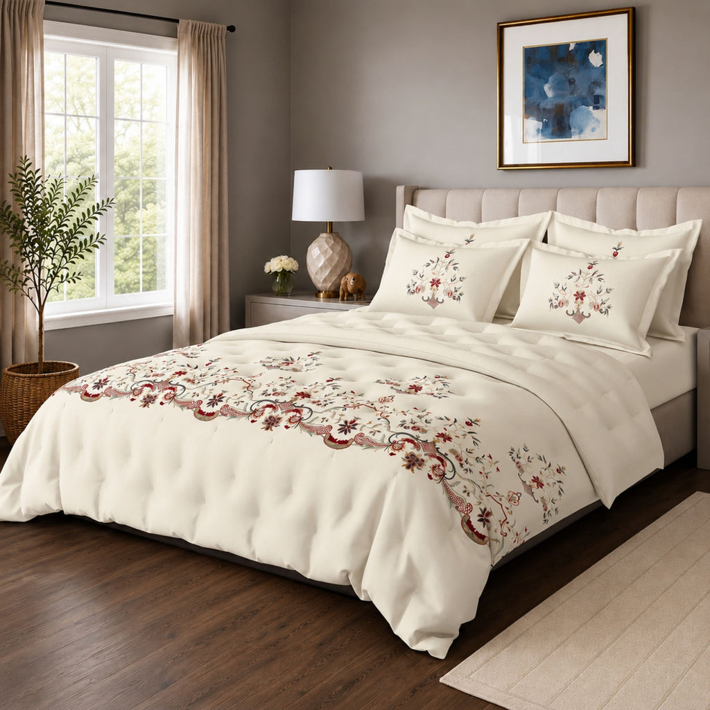 Sansaar by D’Decor Amberley Embroidered Bed In A Bag 1 Pc