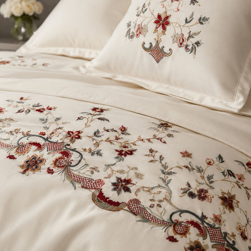 Sansaar by D’Decor Amberley Embroidered Bed In A Bag 1 Pc