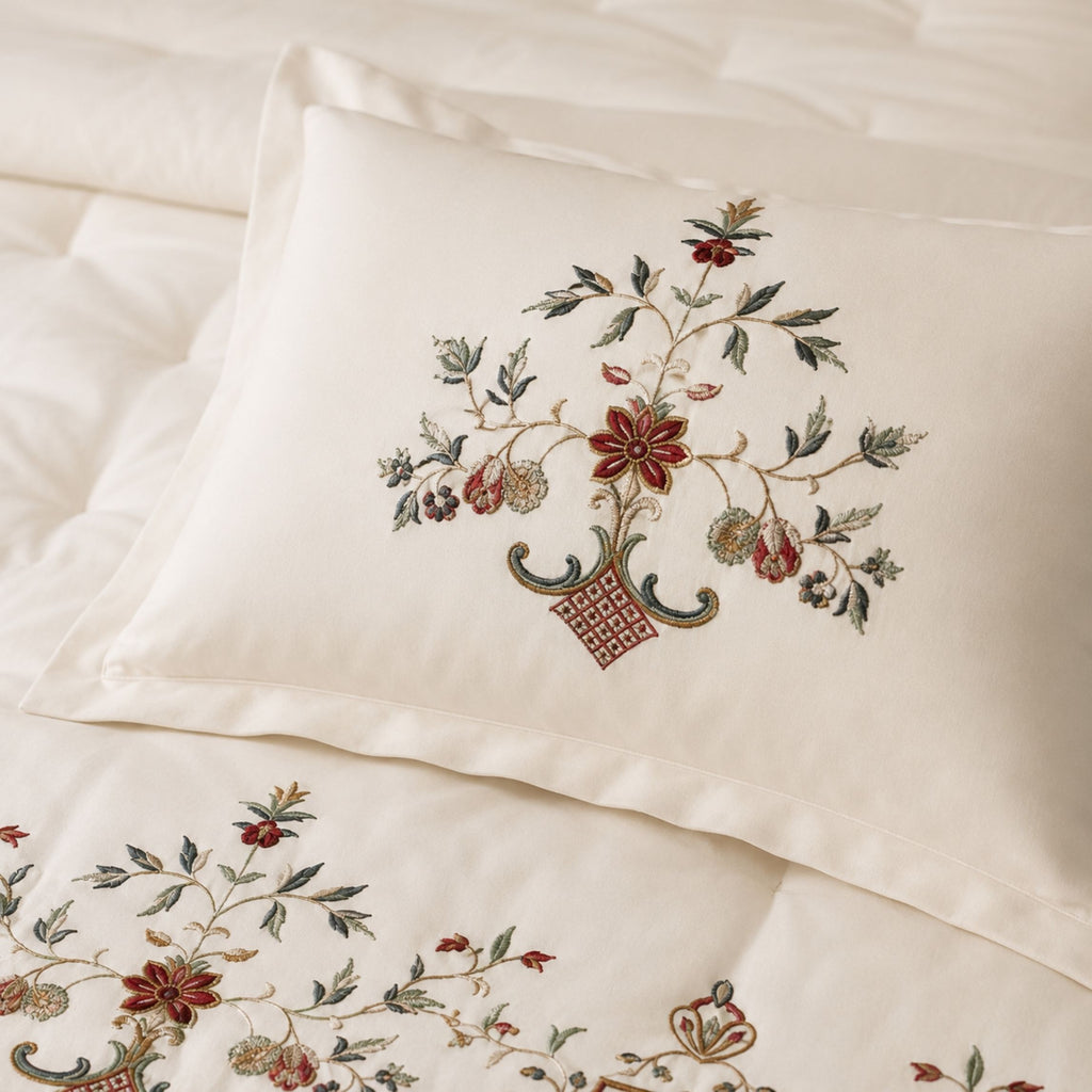 Sansaar by D’Decor Amberley Embroidered Bed In A Bag 1 Pc