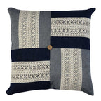 Sadyaska Rica Handmade Denim Patchwork Sofa, Car, Chair, Living Room, Bedroom, Office, Patio, Traditional Decorative Pillow Cushion Case 16" X 16"… 1 Pcs Cushion Cover