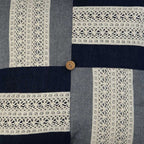 Sadyaska Rica Handmade Denim Patchwork Sofa, Car, Chair, Living Room, Bedroom, Office, Patio, Traditional Decorative Pillow Cushion Case 16" X 16"… 1 Pcs Cushion Cover