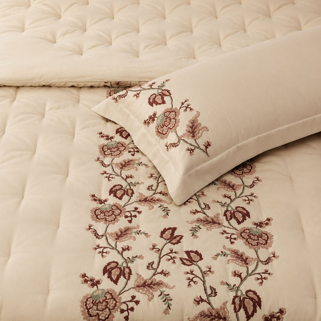Sansaar by D’Decor Clarette Embroidered Bed In A Bag 1 Pc